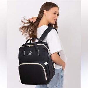 Land mommy and Baby Bag Chic Mom Grey Diaper bag backpack